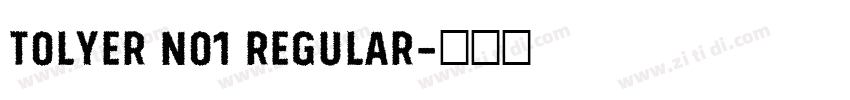 Tolyer No1 Regular字体转换